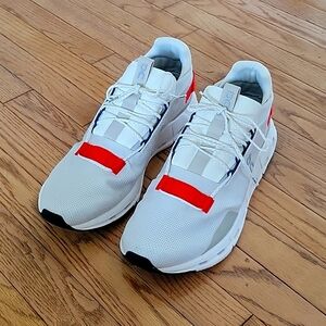 RARE, Worn Once, On Running Men's Cloudnova Sneakers White / Red Size 13